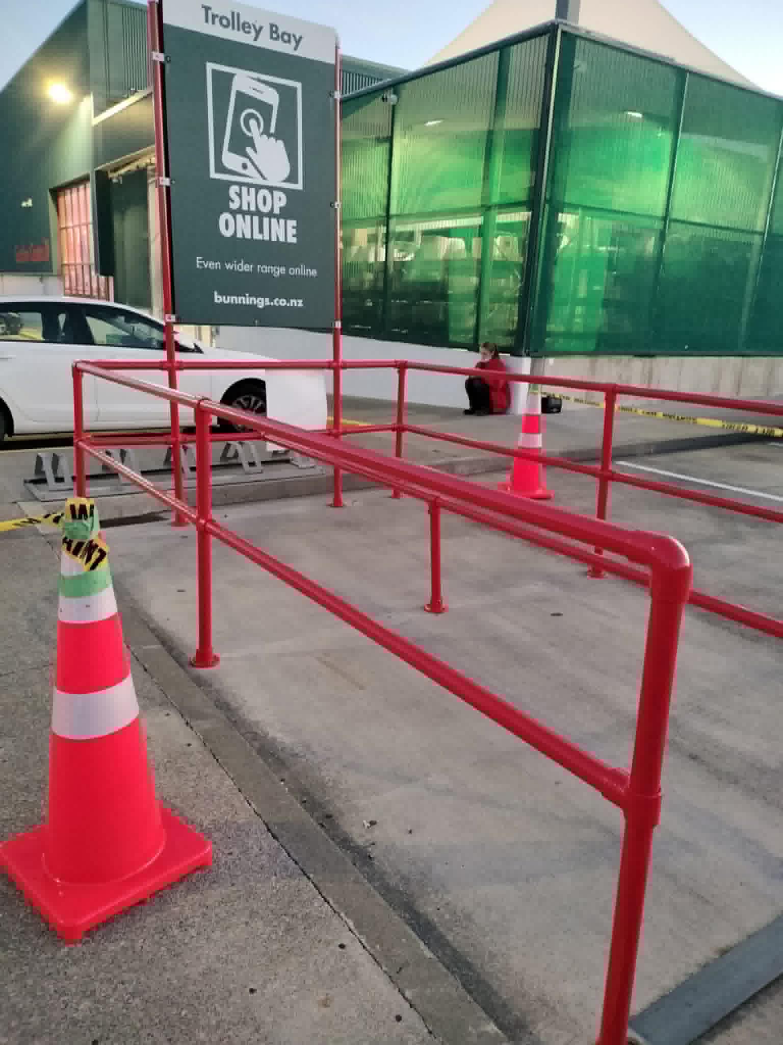 Retail Carpark Fence & Rail Painting photo 1